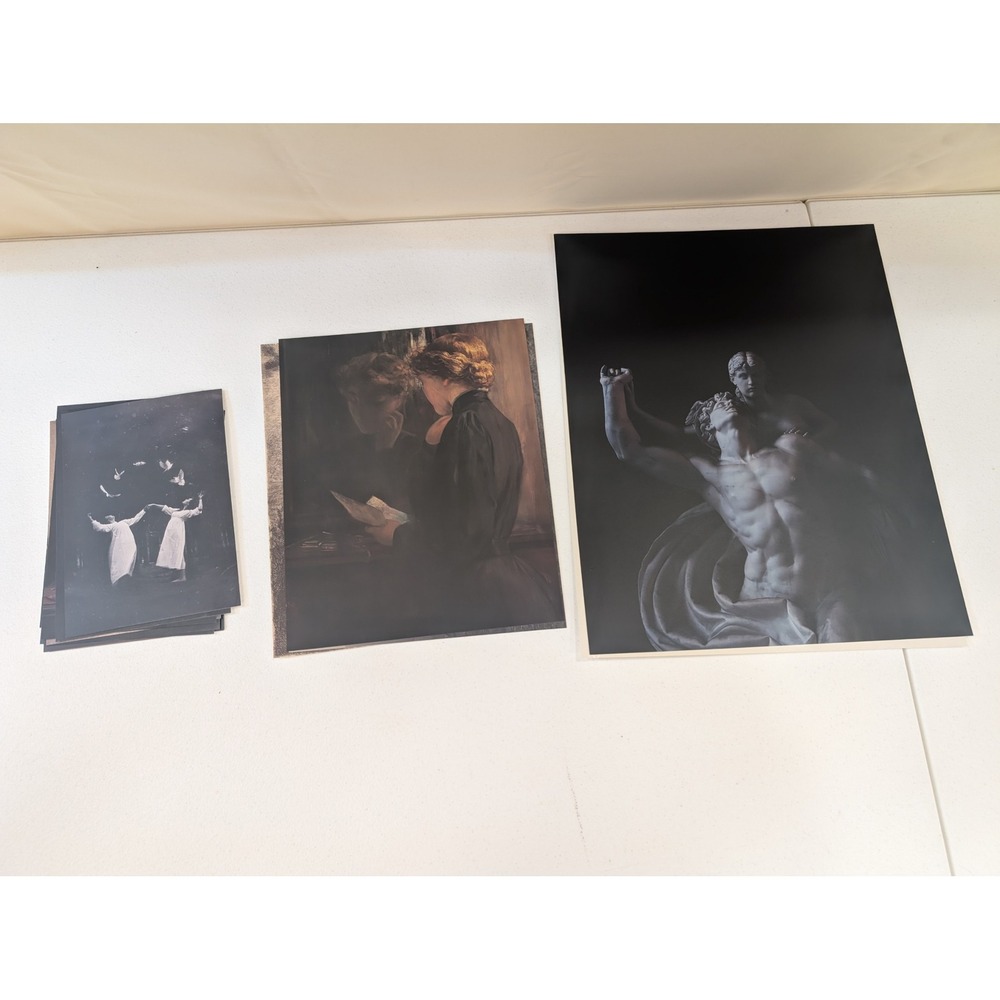 Set of 16 Gothic Dark Aesthetic Art Prints Wall Decor‎ Various Sizes Modern - Picture 2 of 3
